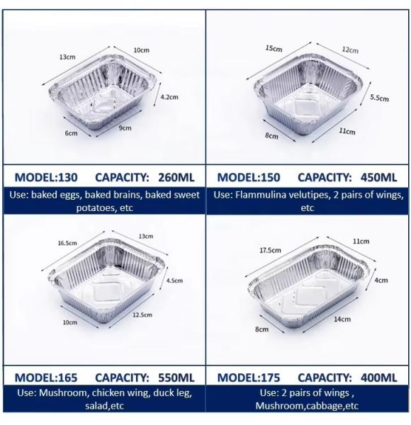 Food Grade Aluminum Foil Lunch Box with PET Lid