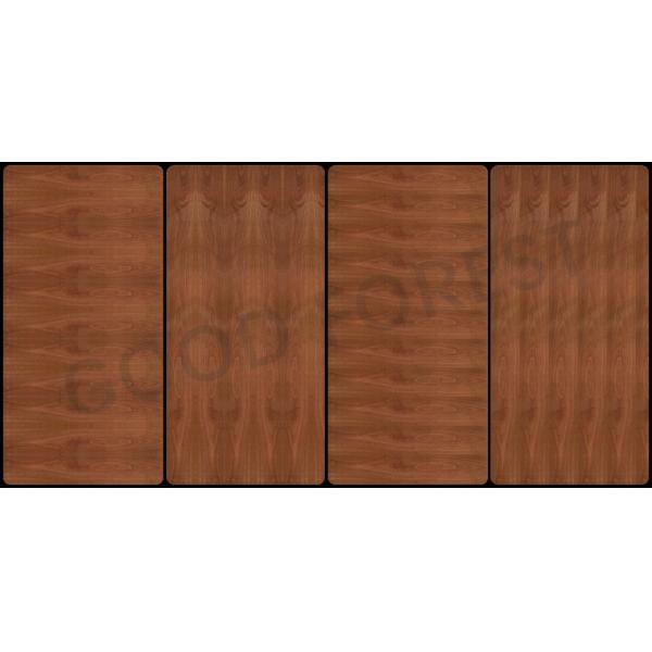 Естественная облицовка зерна волнистой древесины облицовки Sapele деревянная для украшения