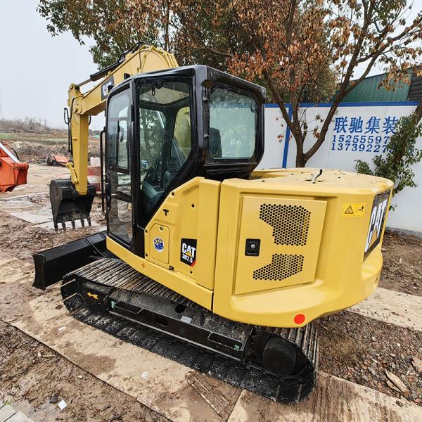 Caterpillar 307.5 Mini Used CAT Excavators Cylinder Diggers Machine 7.5Ton
