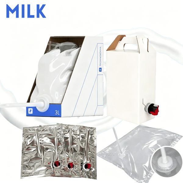 3L 5L 10L 15L  Bag In Box Dairy Packaging Hygienic Acid Resistance For Milk