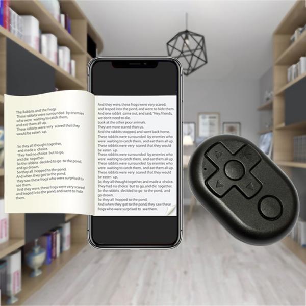 Universal Mobile Phone Bluetooth Remote Control Selfie Camera Shutter For TikTok E-book Turn Page And Faceu YouTube
