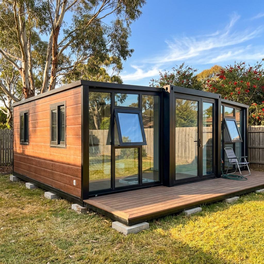 20ft Expandable Container House for Spanish Coastal Villas - Ventilated Timber Pod