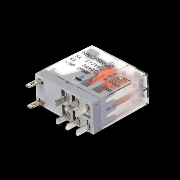 NNC Miniature Intermidiate Power Sealed Relay NNC69K ROHS Compliance Relay with LED Indicator and lockable test button