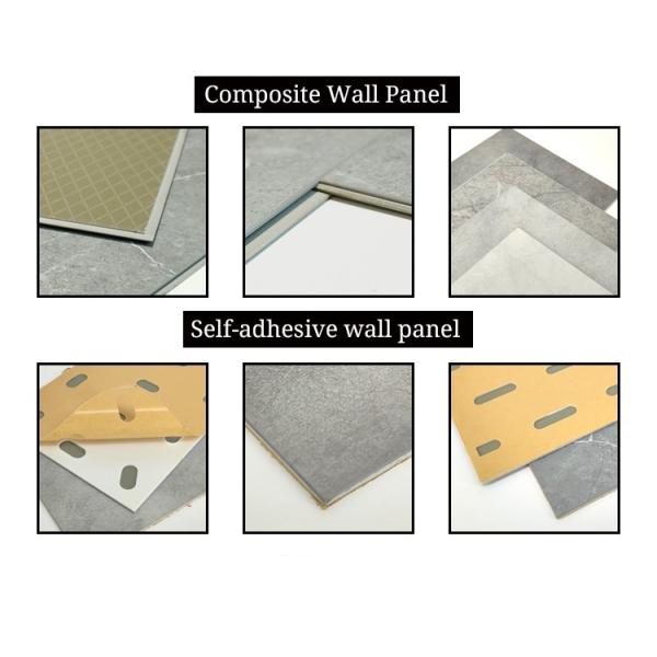 SPC PVC Unilin Click Grave Panel de pared Precio de fábrica impermeable a fuego Vinyl revestimiento de pared de plástico