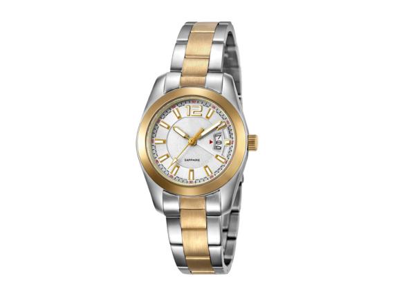 Sapphire Crystal Ladies Quartz Wristwatches Stainless Steel Solid Bracelet Waterproof