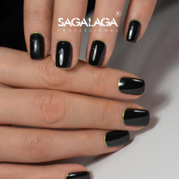 Easy Soak Off Rubber Cover Semi-Permanent Nail Polish Top Base Coat with Non-Toxic SAGALAGA Oem Resin Rubber Base Gel Sample