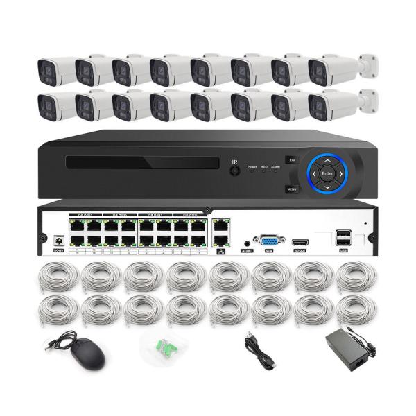 Customized 4K 8.0MP 4CH POE IP Camera Face Detection Cctv System for End Surveillance