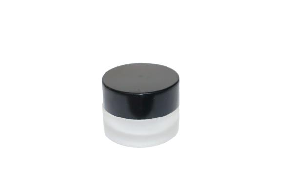 Frascos cosméticos de vidro congelado de 5 ml com tampa de parafuso