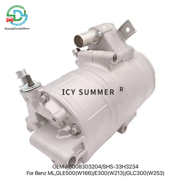 Mercedes-Benz EV AC Compressor A0008303204 SHS-33H3234 24V New