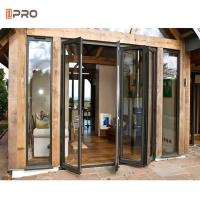 APRO Commercial Alumínio Porta Deslizante De Vidro Dobrável Bi - Porta De Garagem Dobrável