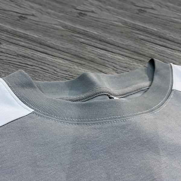 Custom Color Blocking Embossing Logo Football Jersey Cotton Boxy T Shirt Soccer Jersey Basketball Jersey