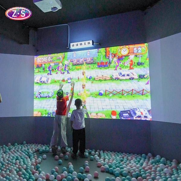 Juegos interactivos de pared con bolas de choque Captura dinámica Pared de proyección interactiva