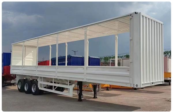 2 ou 3 essieux grande capacité forte puissance durable choix économique pour le transport de marchandises rideau latéral bâton de chargement camion remorque