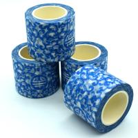 Fita de mascaramento branca azul de Washi da porcelana para ofícios de DIY