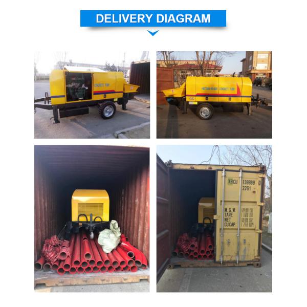 Электрической гидравлической дизельной насос 80m3/h установленный тележкой конкретный