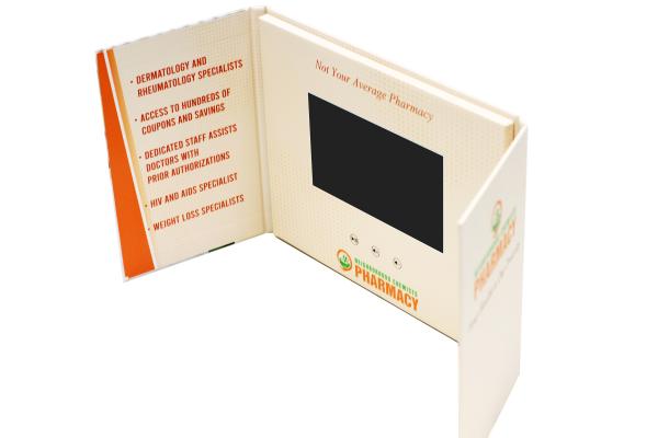 Custom LCD Video Book 2.4'' - 10.1'' Size For Premium Brand Storytelling