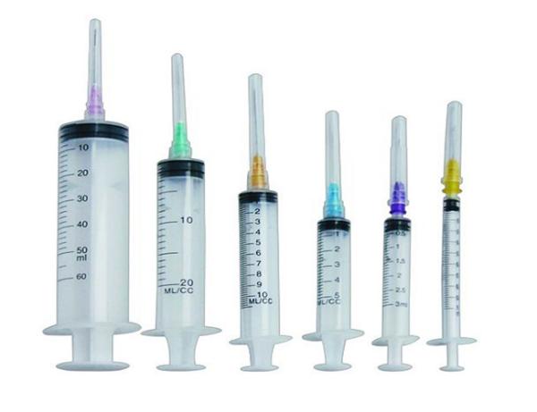 3 Part Medical Sterile Plastic Disposable Syringe 1ml 30ml With Needle Luer Lock