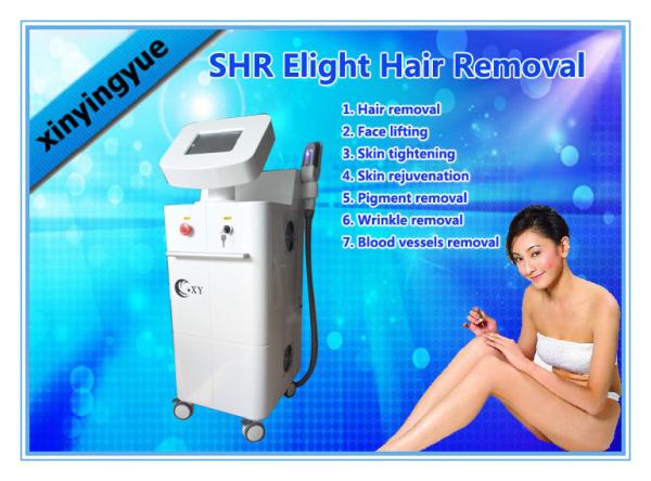 Vertical Hair Removal Skin Rejuvenation Machine IPL SHR Elight RF Laser