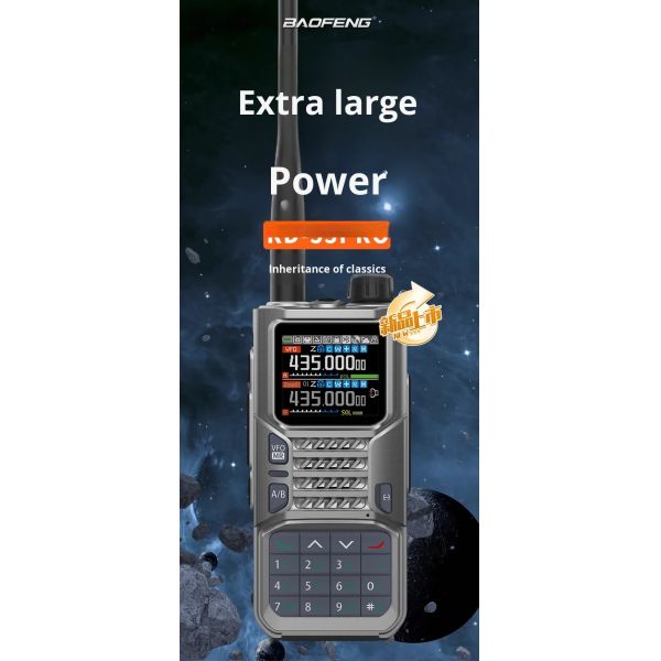 Baofeng RD-55PRO 3G POC Walkie Talkie with GPS Beidou Positioning and >50km Range Two Way Radio