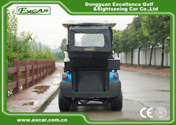 2 Person Electric Golf Car With 3.7KW Motor Italy Graziano Axle Blue Color