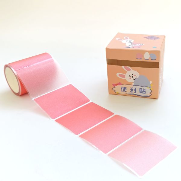 Multiple Color Options Self-adhesive Label Sticker Memo Notes Scrapbook Pull-out Labels Rolls 126 Stickers Writable