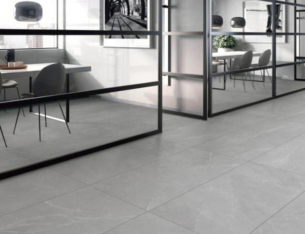 31KG/box 10mm Grey Anti Slip Tiles, carrelages décoratifs de la porcelaine 4Pcs