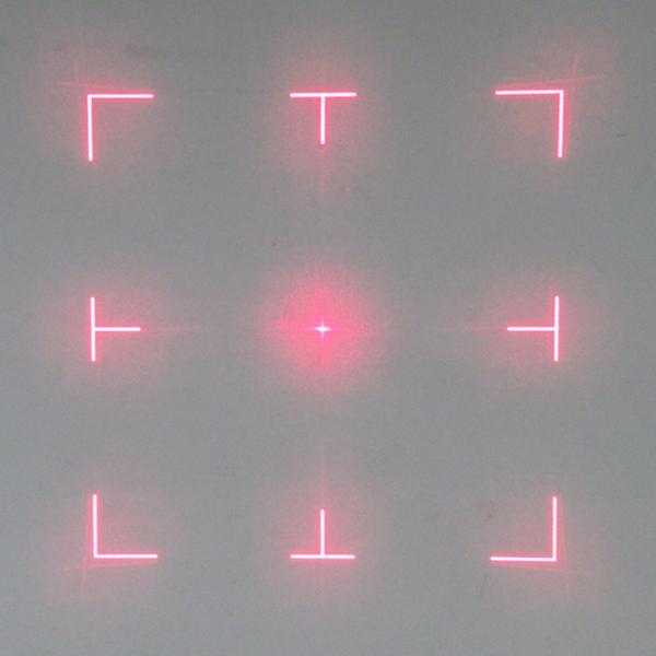 34° Viewfinder DOE Laser Module With Center Point Square Frame