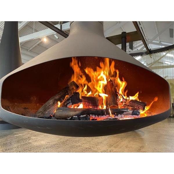 Камин плиты Европы вися деревянным горящим декоративным приостанавливанный потолком