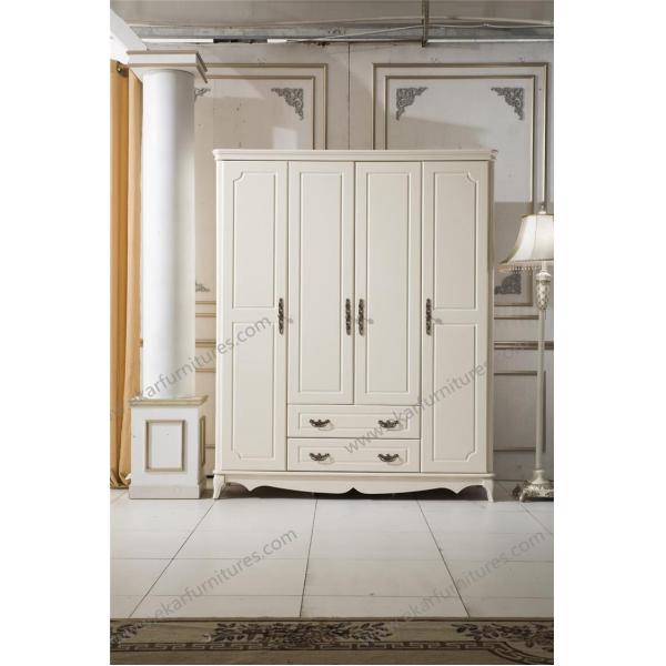 Rococo furniture, solid wood double bed 8009