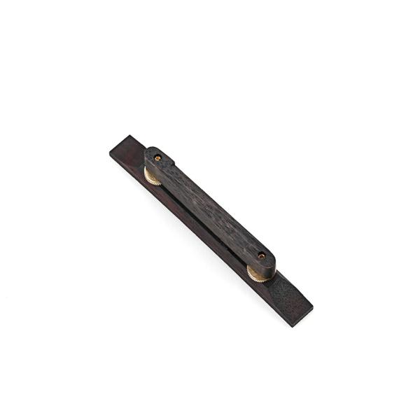 Rectangular Adjustable Acoustic Guitar Bridge With Metal Nut Saddle Blank