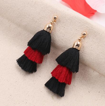 Tassel Earrings for ladies hot sell alloy tassel earrings