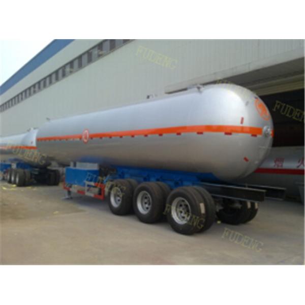 52000 Liters LPG Tank Trailer Mechanical / Air Suspension Max Payload 25 Tons