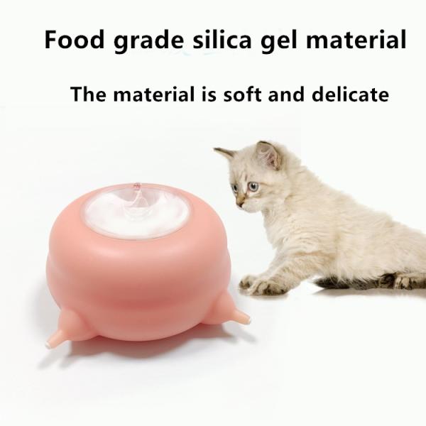 Botella de alimentación automática de obstrucción anti de la succión de la leche del animal doméstico del silicón 200ml