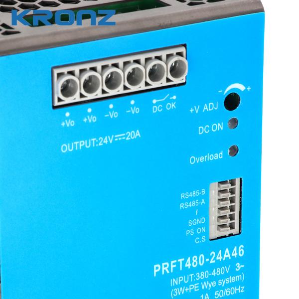 Convertisseur de puissance industriel IP20 Grade 480W Sortie 48V/10A Pour l'efficacité industrielle