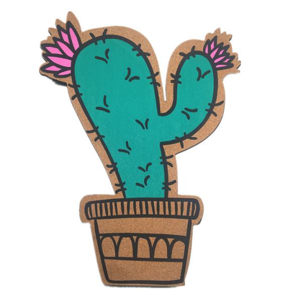 School Printed Personalised Decorative Cork Boards Alpaca Tiger Cactus ODM