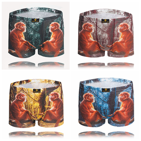high quality men boxers shorts 4 colors underwear men 100% cotton sexy boxers comfortble c