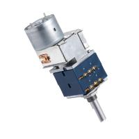 RK27 Motorizado LOG Potenciômetro Estereométrico Duplo 50K 2 Gang Eixo Cilíndrico Liso Para Áudio