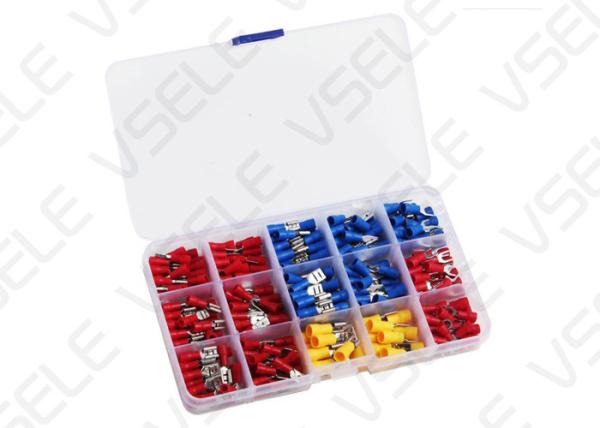 Cable Lugs Assortment Kit Wire Flat Female And Male Insulated Electric Wire Cable Connectors Crimp Terminals Set Kit