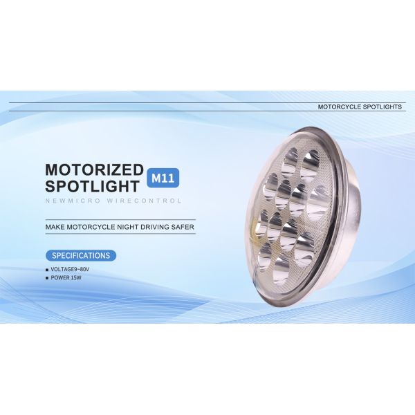 15W LED Headlights Assembly 12 LED Beads LED Motorcycle Headlights 3200K - 6500K 9V - 80V
