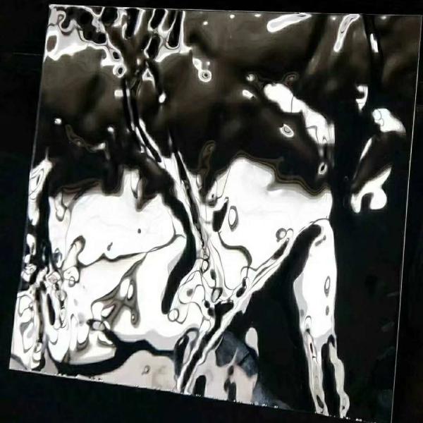 AISI 304 3D Air Ripple Stainless Steel Panel Wall Decorative Water Wave Stamping Mirror Stainless Steel Sheet