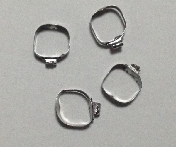 Metal Dental Bands For Braces , Orthodontic Teeth Bands With Buccal Tube