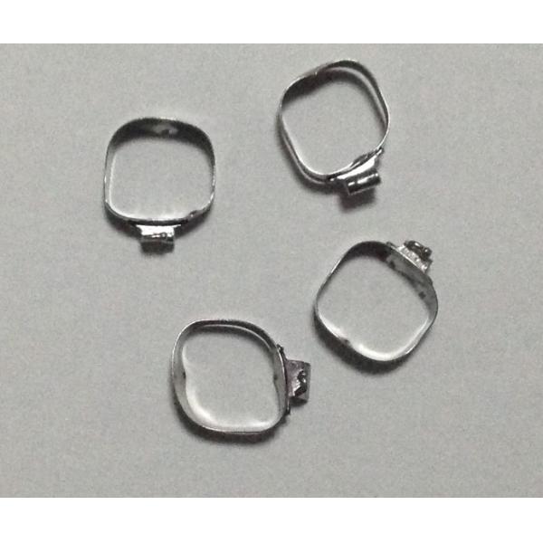 Metal Dental Bands For Braces , Orthodontic Teeth Bands With Buccal Tube