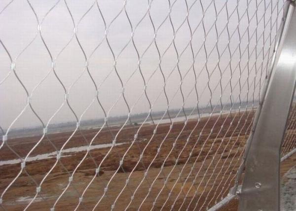 Flexible Stainless Steel Wire Rope Mesh Architecture Cable Mesh For Balustrade Infill