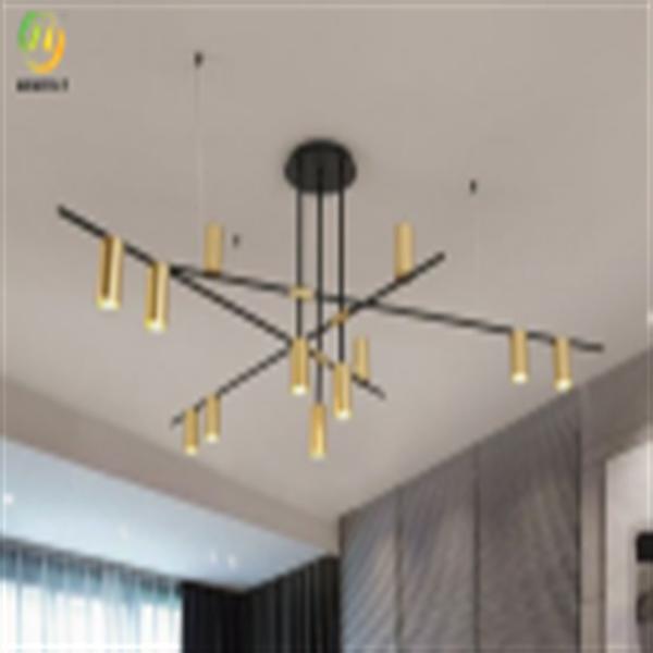 CE Led Metal Gold Pendant Light For Living Room / Bedroom