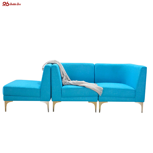 Commercial Collaborative Modular Linen Sofa Couch Sofa Anti Deformation