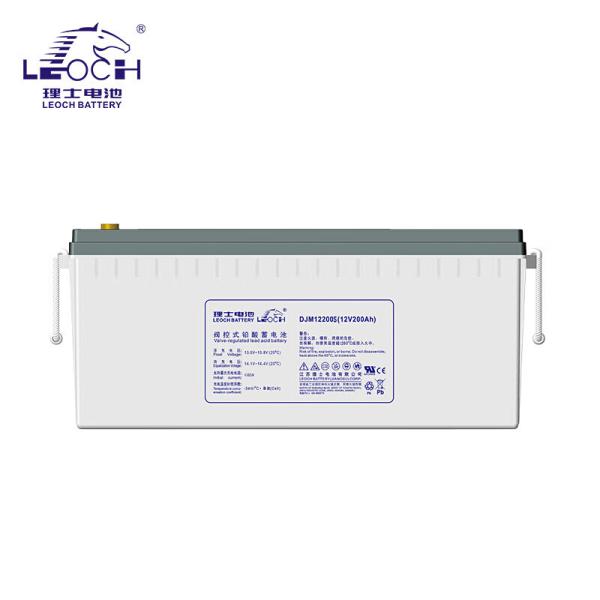 12V200Ah Leoch батарея DJM12200S для системы питания солнечной энергии для накопления энергии и питания UPS