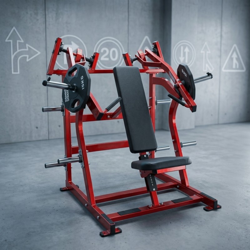 Commercial Foldable Incline Press Machine with Customized Logo for Upper Body Strength Training