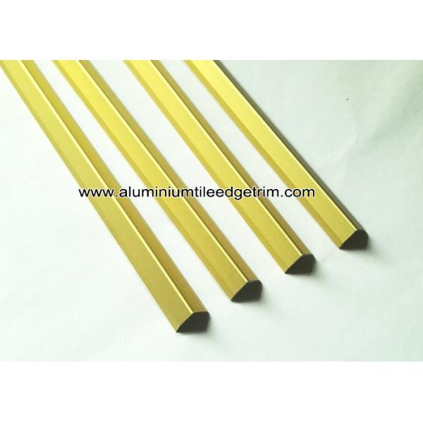10mm V10 Aluminum V Shaped Outer Corner Brace Matt Gold / Matt Yellow