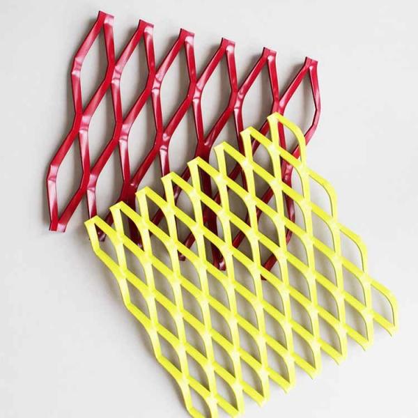 A6063 Aluminium Wire Mesh , High Strength - To - Weight Ratio Aluminium Diamond Mesh