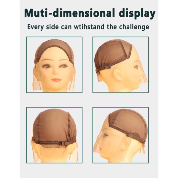 Zy001858 Non-Toxic Not Heat Hair Weaving Cap For Braided Wigs Nylon Material